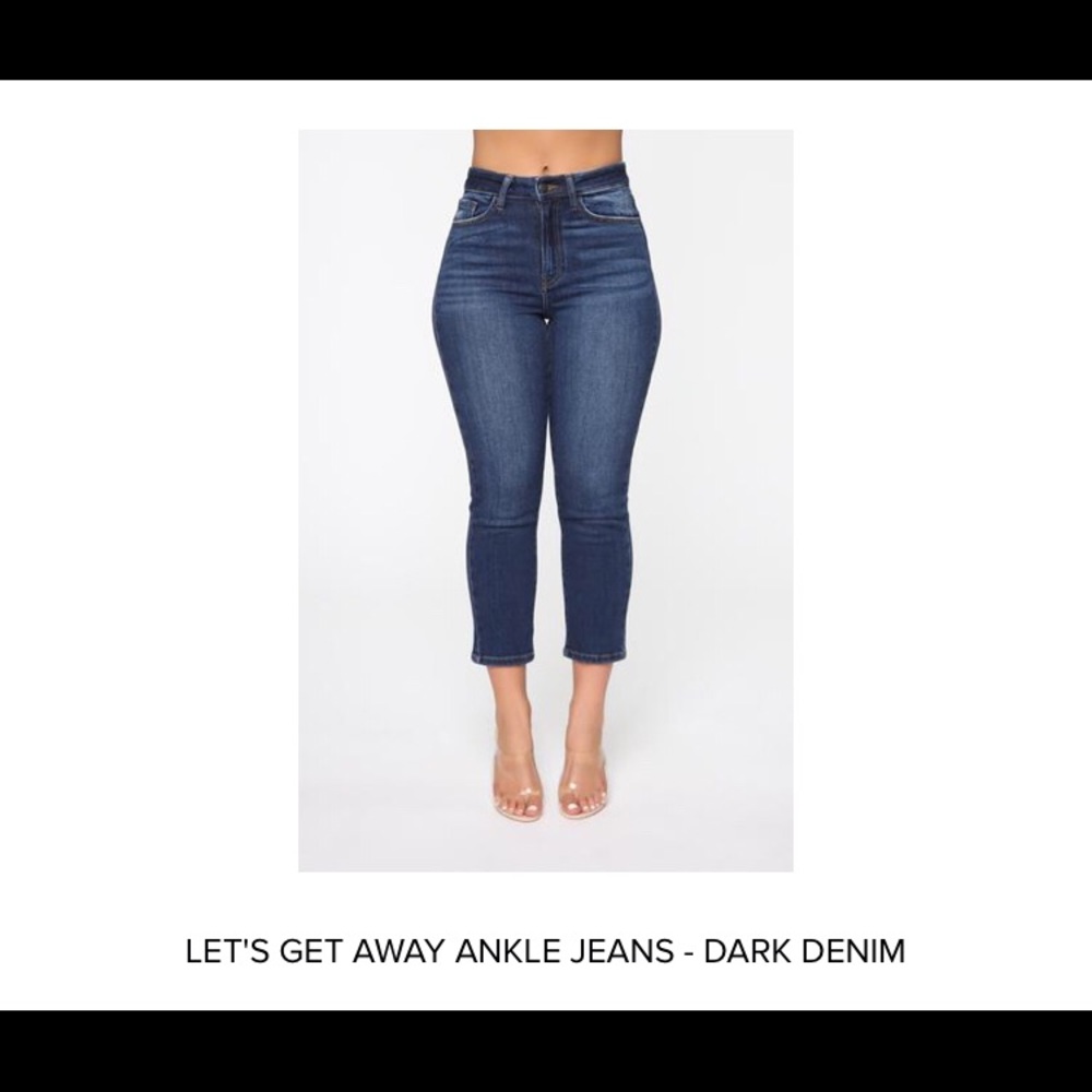 ❌SOLD!❌ Fashion Nova Ankle Jeans sz15